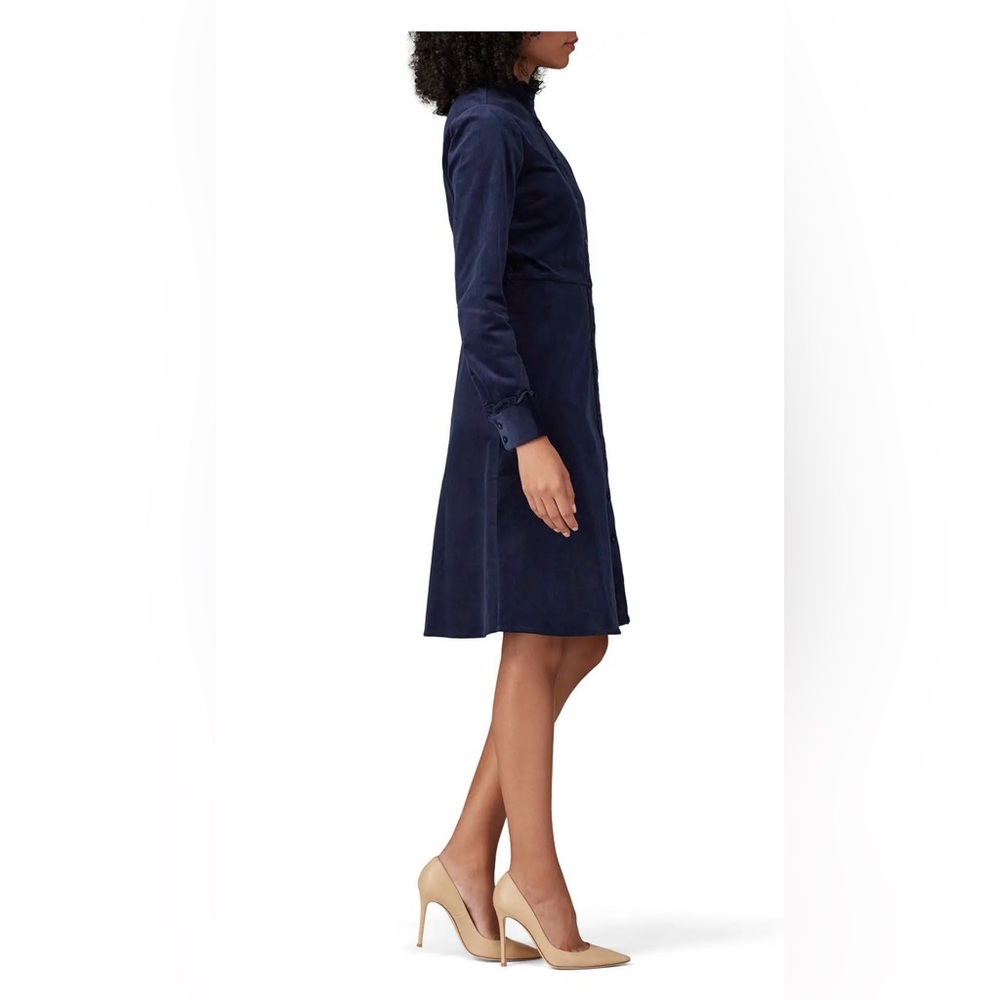 Draper James Blue Corduroy Dress- Size 8 - Picture 3 of 9